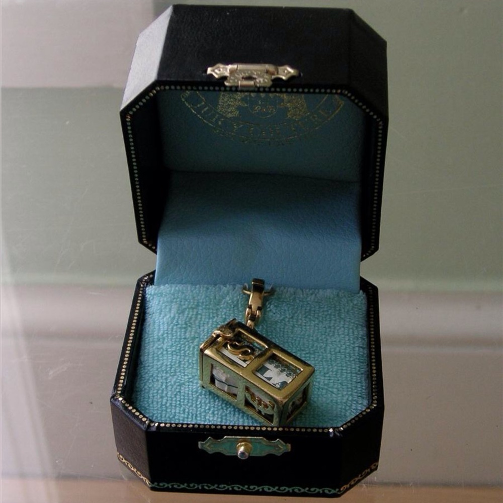 Juicy Couture 2004 Dollar Bill 💵 Money Cage 🤑 Charm in Box!